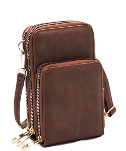 Crossbody Cell Phone Bag AD081 BROWN